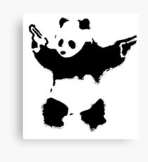 Banksy - Panda avec des fusils Impression sur toile