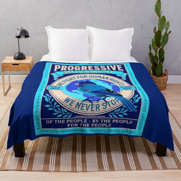 Aperçu de l'œuvre PMD00112 Progressive Movement Designs oiseau vintage intemporel sur un design de couleur bleu marine pour les progressistes créée et vendue par ProgressiveLeft.
