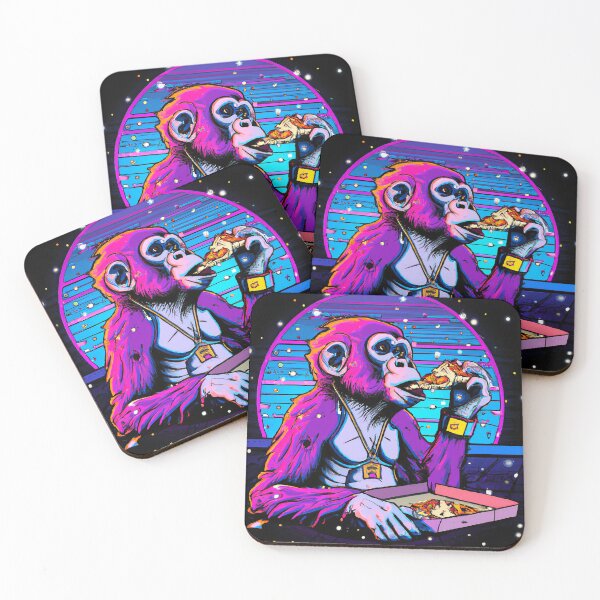 Item preview, Monkey Eating a Pizza Collection: 2 designed and sold by d3din5ide.