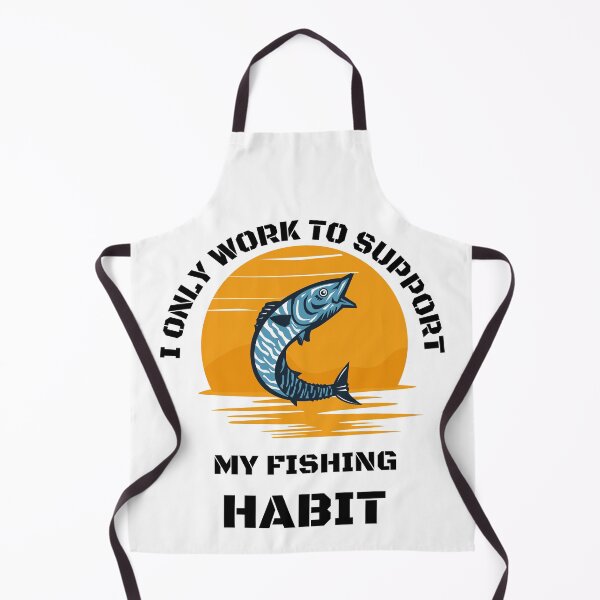 Item preview, I only work to support my fishing habit | Fishing Lover | Funny designed and sold by BlessedConcepts.