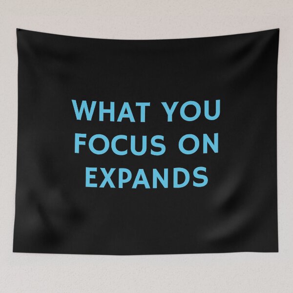 Item preview, WHAT YOU FOCUS ON EXPANDS - best motivational quotes designed and sold by Inspirationmotivation.