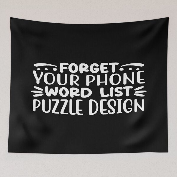 Item preview, Forget Your Phone World Last Puzzle Desing designed and sold by phassystore.