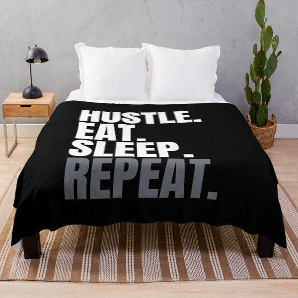 Item preview, Hustle eat sleep repeat designed and sold by Shambusiness.