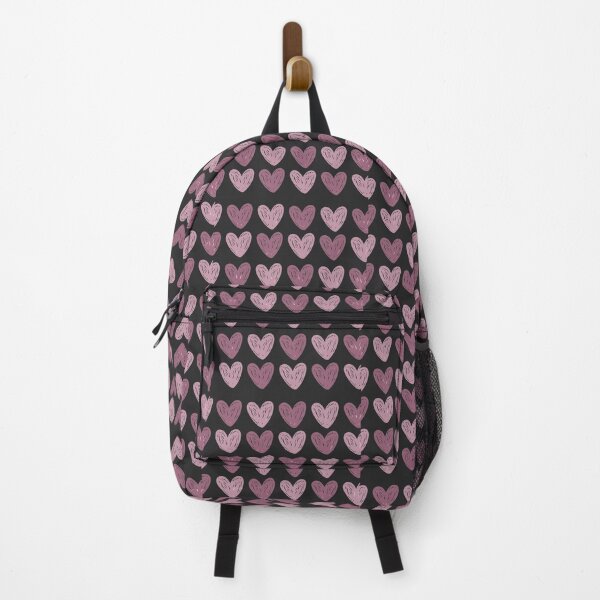 Item preview, Painted Mauve Pink Hearts Pattern designed and sold by HappyLifeCreate.