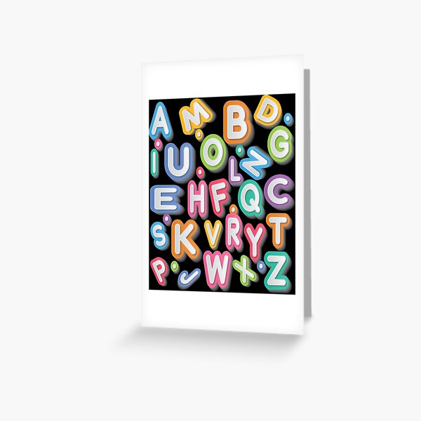 alphabet lore lore alphabet lore cats Greeting Card for Sale by