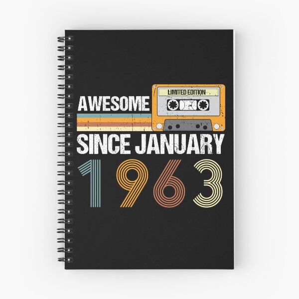 Item preview, Awesome Since January 1963 | 60th Birthday Gifts | 60 Years Old Gifts designed and sold by AMINE  ★★★★★.