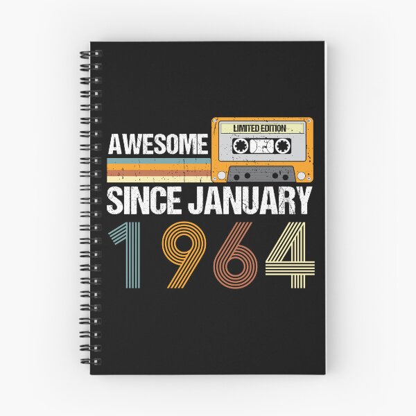 Item preview, Awesome Since January 1964 | 59th Birthday Gifts | 59 Years Old Gifts designed and sold by AMINE  ★★★★★.