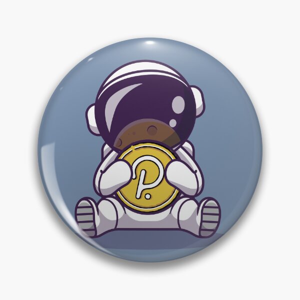 Item preview, Crypto astronaut Polkadot coin designed and sold by Crypmetal.
