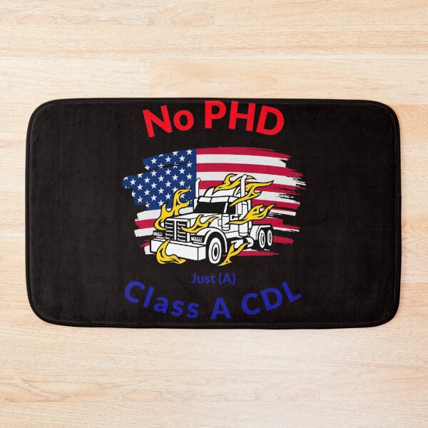 Item preview, American Trucker, No PHD Just A Class A CDL RWB designed and sold by TeamsterLife.