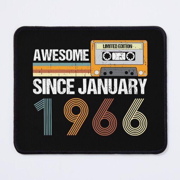Item preview, Awesome Since January 1966 | 57th Birthday Gifts | 57 Years Old Gifts designed and sold by AMINE ★★★★★.