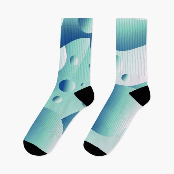 Item preview, Floating bubbles modern graphic turquoise  designed and sold by TipTopTapo.