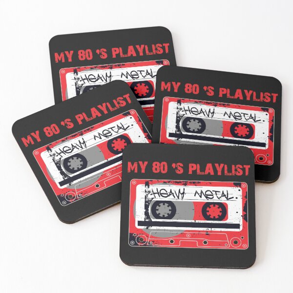 Item preview, My 80's Playlist-Heavy Metal designed and sold by WickedNiceTees.