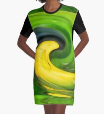 Spatterdock Swirl Graphic T-Shirt Dress