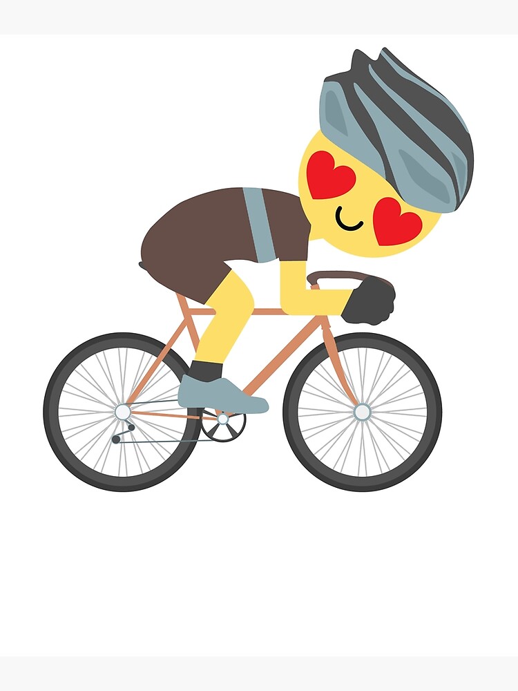 "Cyclist Emoji " Art Print by HippoEmo Redbubble