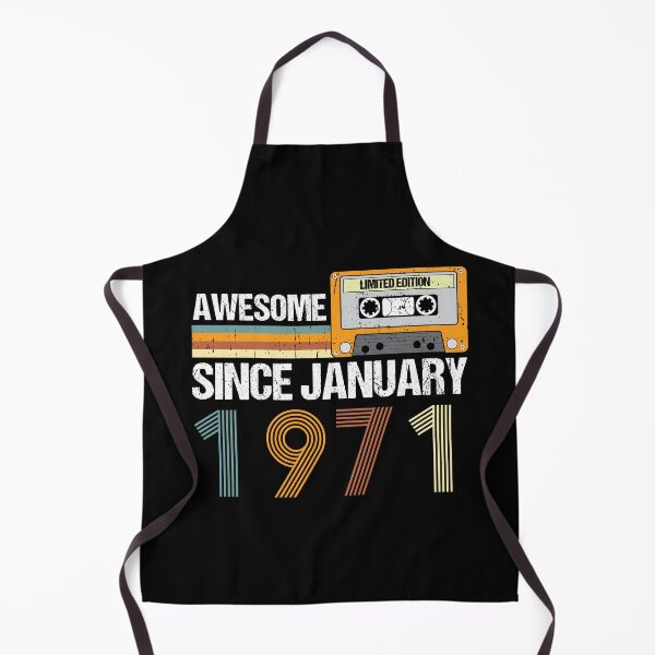 Item preview, Awesome Since January 1971 | 52th Birthday Gifts | 52 Years Old Gifts designed and sold by AMINE ★★★★★.