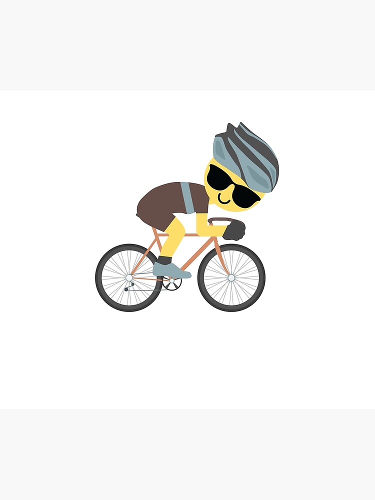 Cyclist Emoji Duvet Cover By Hippoemo Redbubble