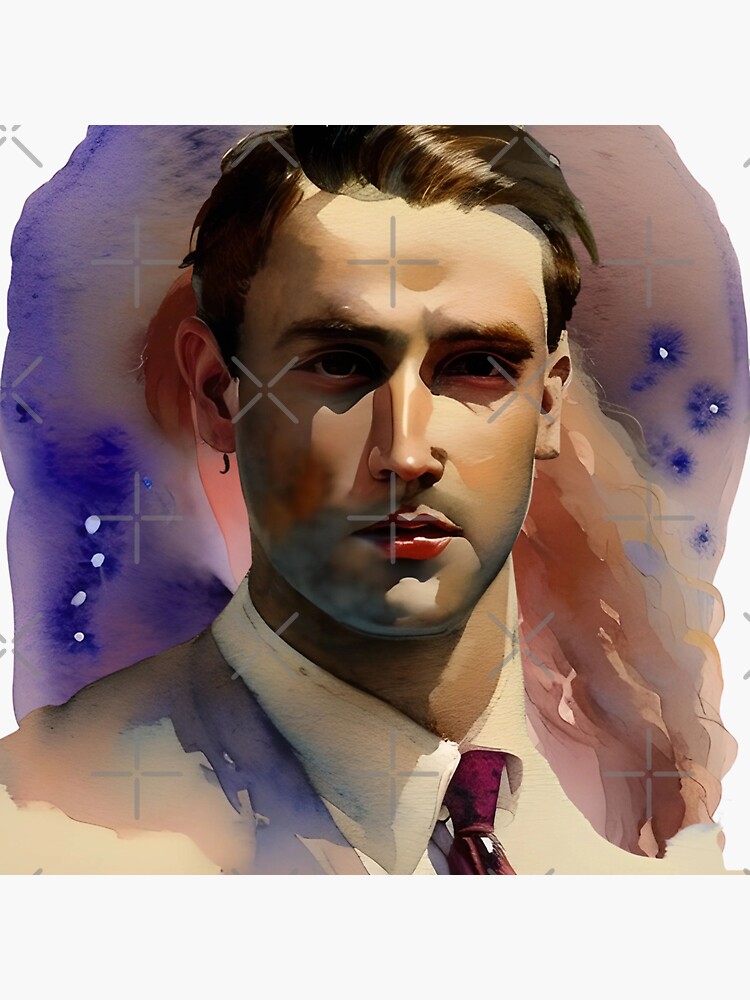 "Original vintage male portrait, Custom masculine male portrait