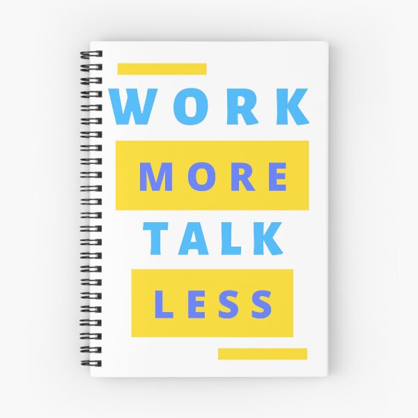 Item preview, Work More Talk Less designed and sold by ShopofAll.