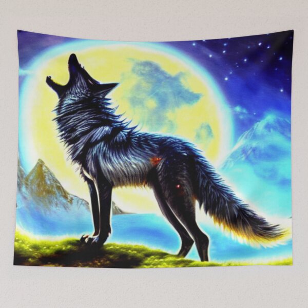 Item preview, Black Wolf Moon  designed and sold by MMwolfdogden.