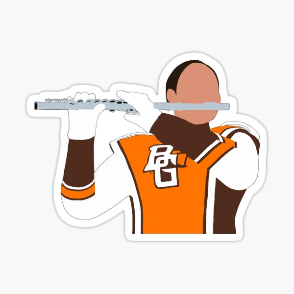 Item preview, BGSU Falcon Marching Band Flute designed and sold by mistyreneelove.