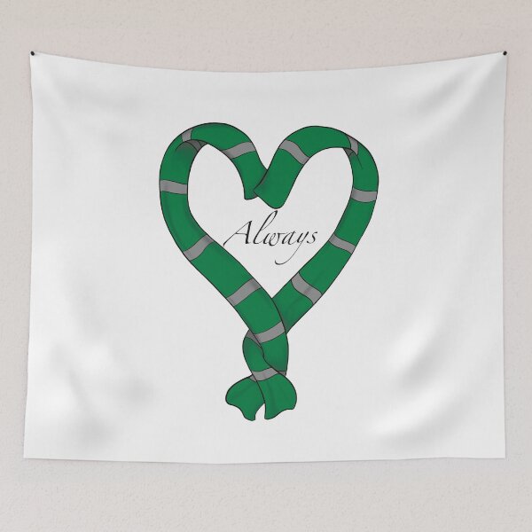 Item preview, Wizard Green Snake House Scarf Heart designed and sold by ShelleebeeArt.