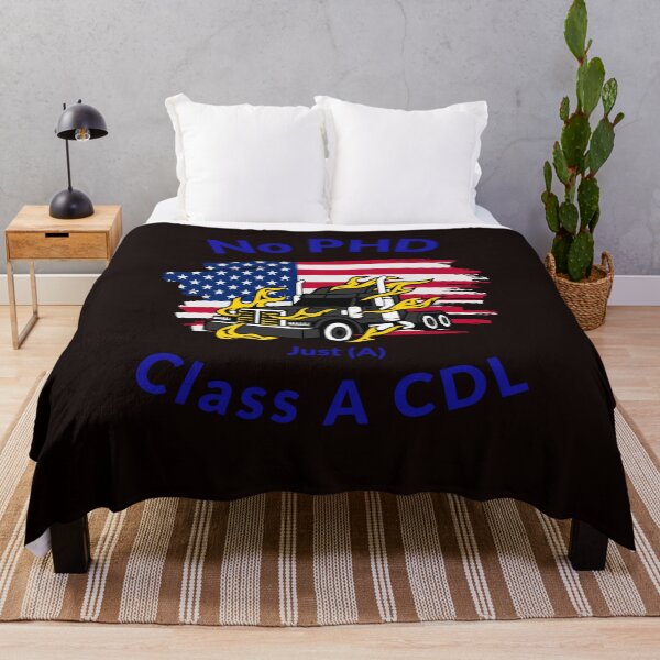 Item preview, American Trucker, No PHD Just A Class A CDL BlkB designed and sold by TeamsterLife.
