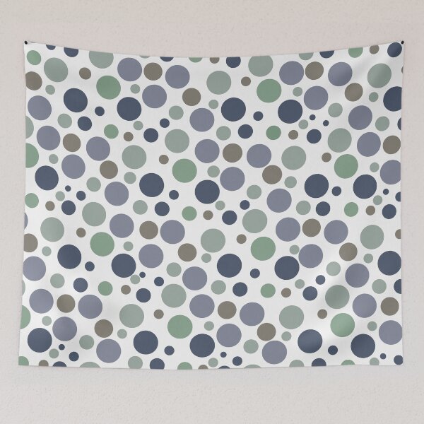 Item preview, Simple and Modern Subdued Bright Green, Purple and Blue Polka Dot Pattern  Texture designed and sold by Christopher  McGuire.