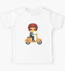 Scooter Emoji Kids Tee