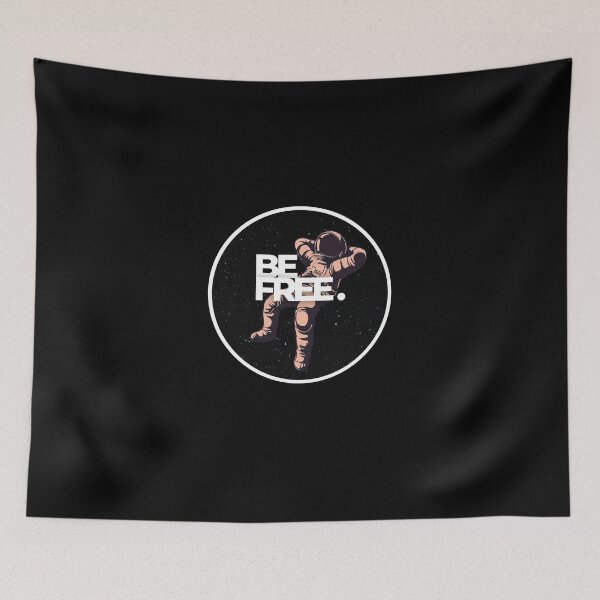 Item preview, Be Free Astronaut Black designed and sold by derendesign.