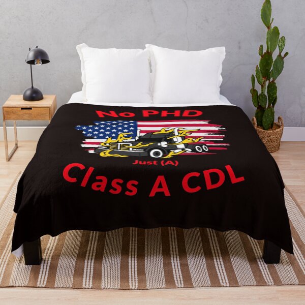 Item preview, American Trucker, No PHD Just A Class A CDL BlkR designed and sold by TeamsterLife.
