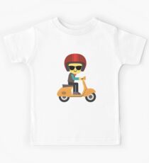 Scooter Emoji Kids Tee