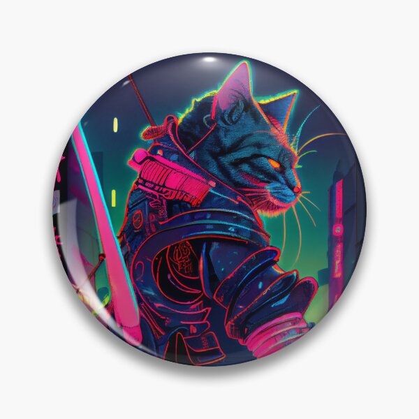 Item preview, It's a cyberpunk samurai cat from the future designed and sold by Suesink.