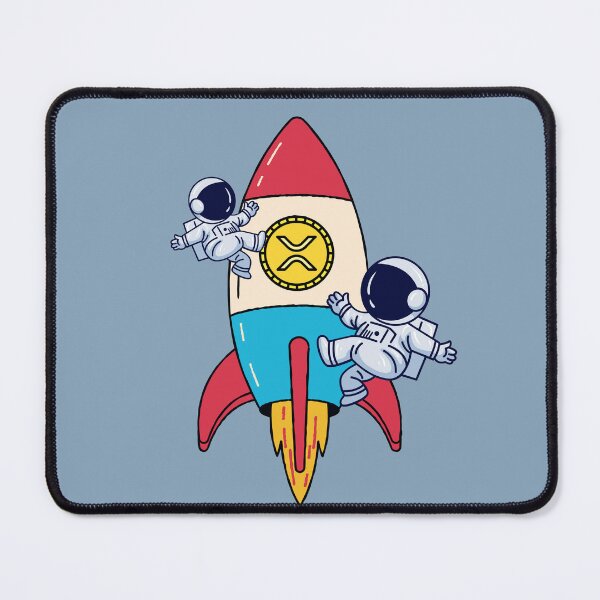 Item preview, Crypto Astronaut rockets Ripple XRP coin designed and sold by Crypmetal.