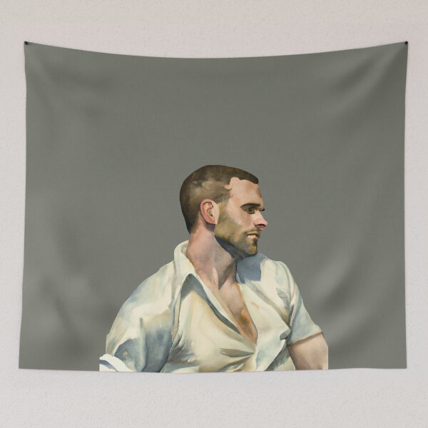 Item preview, Original vintage masculine male portrait, Custom male portrait, Portrait painting man, Vintage art,  Vintage male portrait art designed and sold by Artsareus.