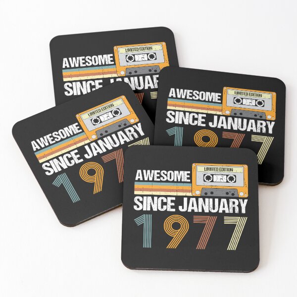Item preview, Awesome Since January 1977 | 46th Birthday Gifts | 46 Years Old Gifts designed and sold by AMINE  ★★★★★.