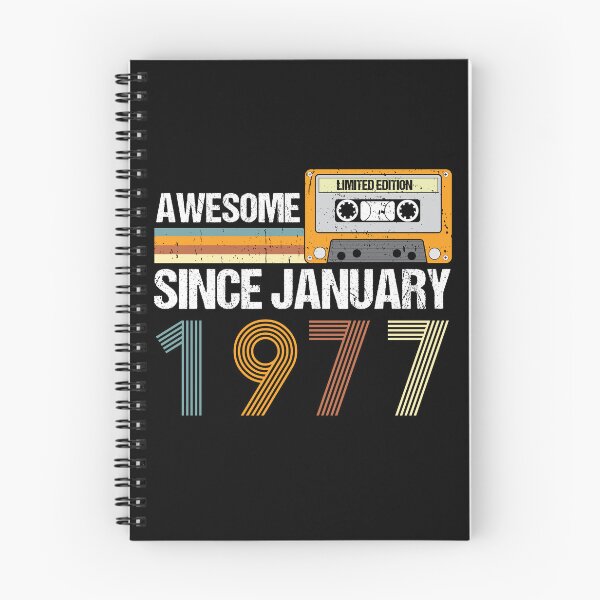 Item preview, Awesome Since January 1977 | 46th Birthday Gifts | 46 Years Old Gifts designed and sold by AMINE  ★★★★★.