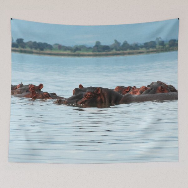 Item preview, Hippo Herd Omo River Africa designed and sold by worldways.