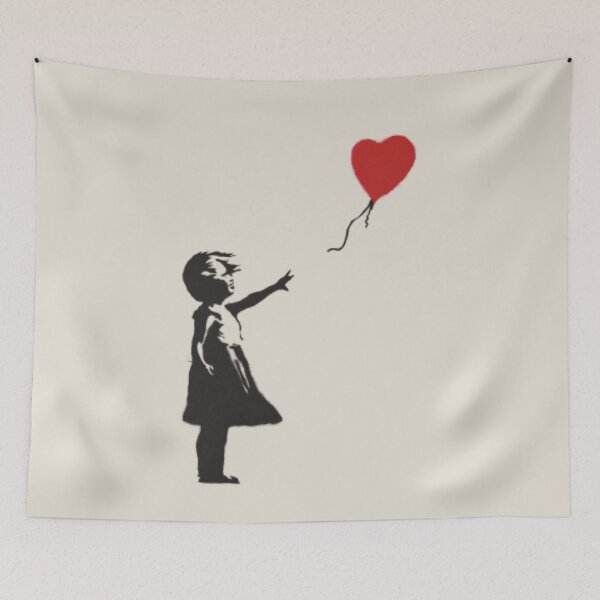 Item preview, Banksy Girl With Balloon Poster designed and sold by Teetans.