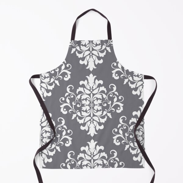 Item preview, Gray White Floral Pattern designed and sold by Claudia McBain.