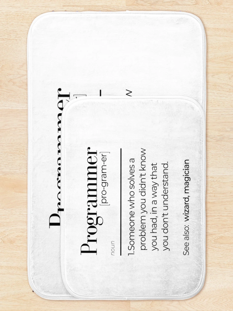 Thumbnail 5 of 6, Bath Mat, Programmer Coding Computer Science Developer Gift designed and sold by FAVOURHOODprint.