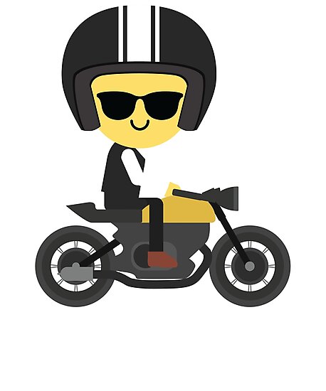 "Motorbike Emoji " Photographic Print by HippoEmo | Redbubble