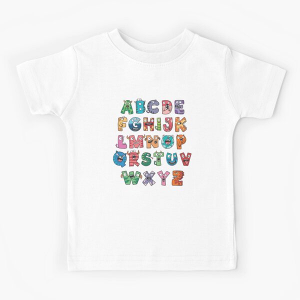  Alphabet Lore A-Z Letter Hi Shirt for kids Boys and Girls Long  Sleeve T-Shirt : Clothing, Shoes & Jewelry