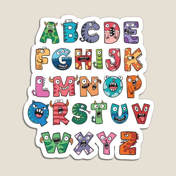 How I made Alphabet Lore magnet art here! #magnetart #cartoon #alphabe