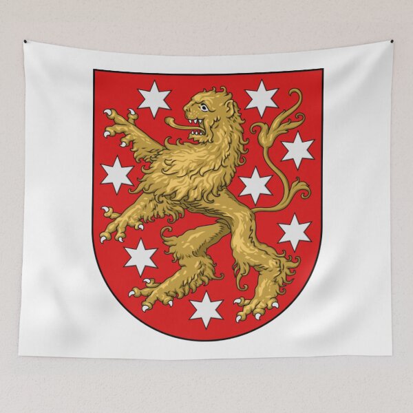 Item preview, Coat of arms of Thuringia designed and sold by HeraldryCabinet.