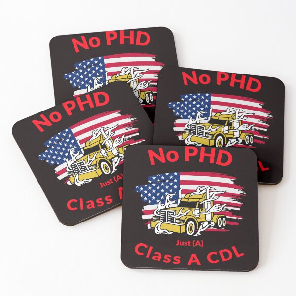 Item preview, American Trucker, No PHD Just A Class A CDL GR designed and sold by TeamsterLife.