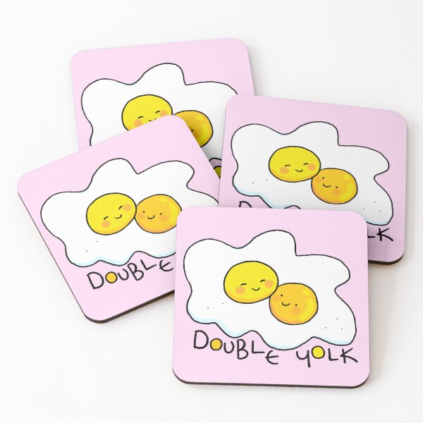 Item preview, Double Yolk Egg Lovers - Pink  designed and sold by doodledate.