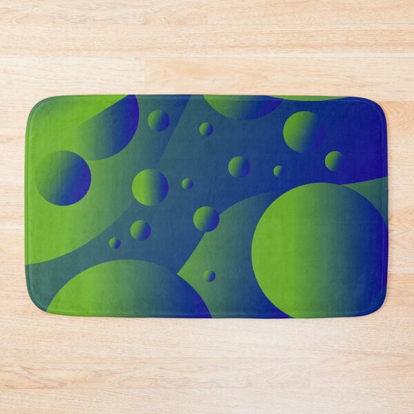 Item preview, Floating bubbles modern pattern blue green  designed and sold by TipTopTapo.