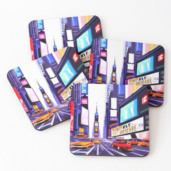 Item preview, Abstract Cyber Generation New York Times Square future designed and sold by Merigold.