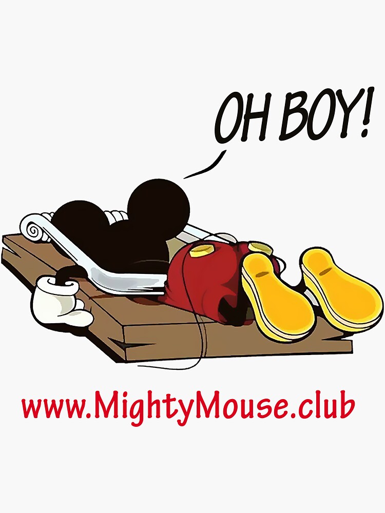 Thumbnail 3 of 3, Sticker, OH Boy! Mouse (OBM-2022-12) designed and sold by Regal-Music.