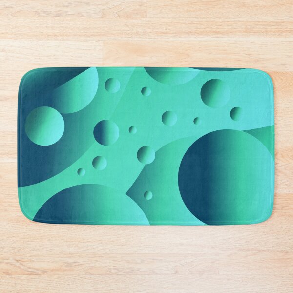 Item preview, Floating bubbles modern pattern bright turquoise  designed and sold by TipTopTapo.
